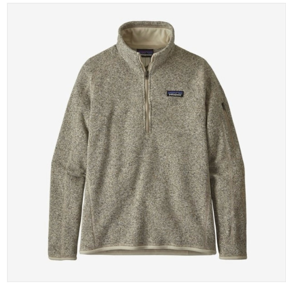 Patagonia Women's Better Sweater 1/4 Zip in Heathered Oatmeal